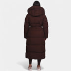 Women's Long Belted Puffer Coat