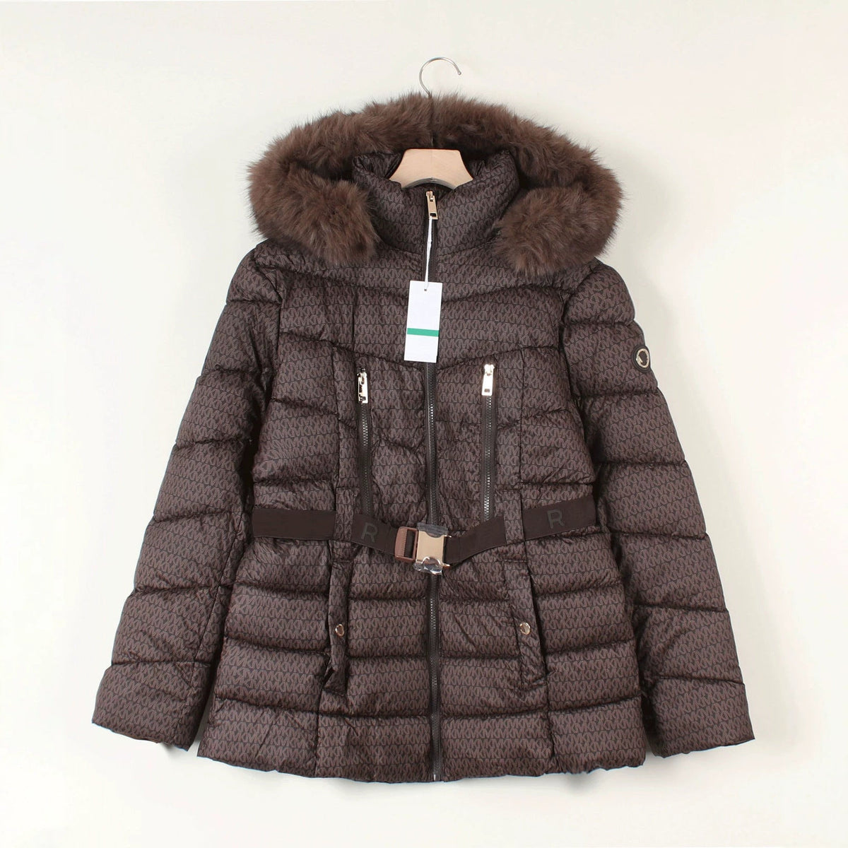 MK Jaqueta Puffer com Cinto
