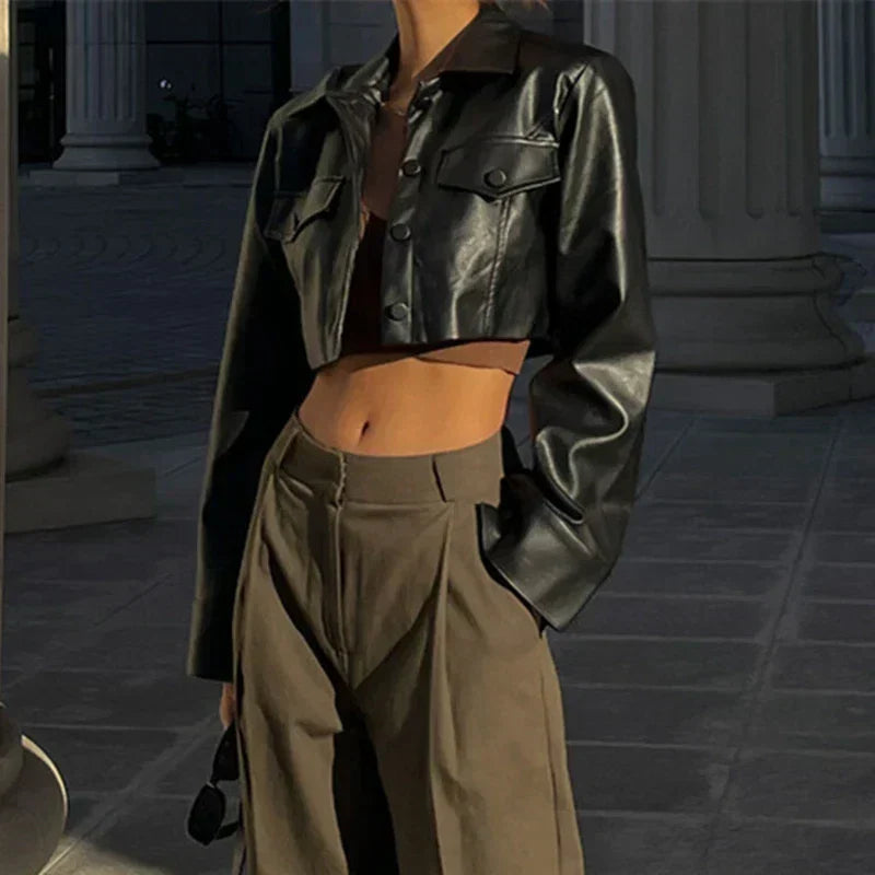 Elisa | Elegante Kunstlederjacke