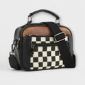 Damenhandtasche mit Schachbrettmuster
