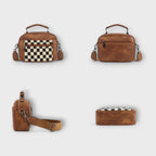 Damenhandtasche mit Schachbrettmuster